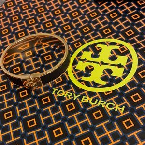 Tory Burch Small Leather Inlay Cuff Norwood
